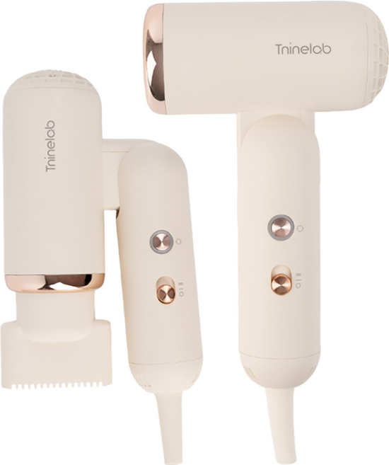 [접이식] 티나인랩 티나인 BLDC 여행용 휴대용 가벼운 미니 헤어드라이기 티니폴드젯, 크림라떼, 티니폴드젯/TLB-HD1000