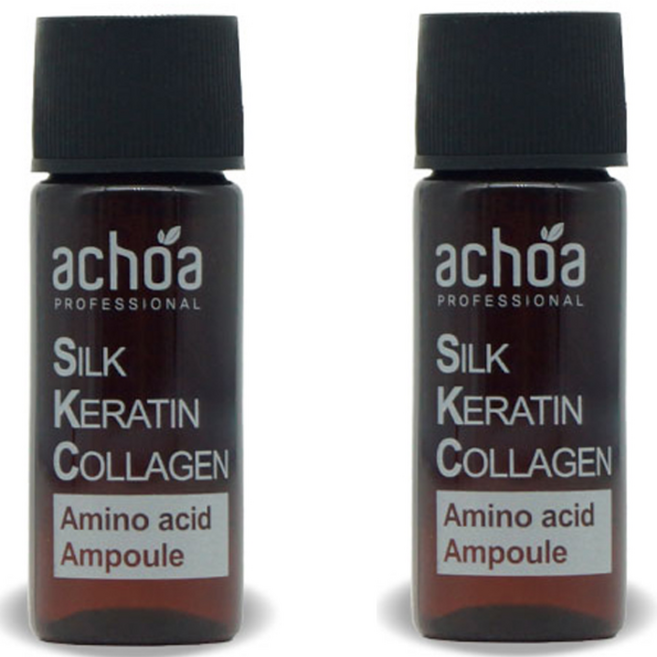 아초아 SKC 아미노산 헤어앰플 15ml 실크 케라틴 콜라겐, 2개