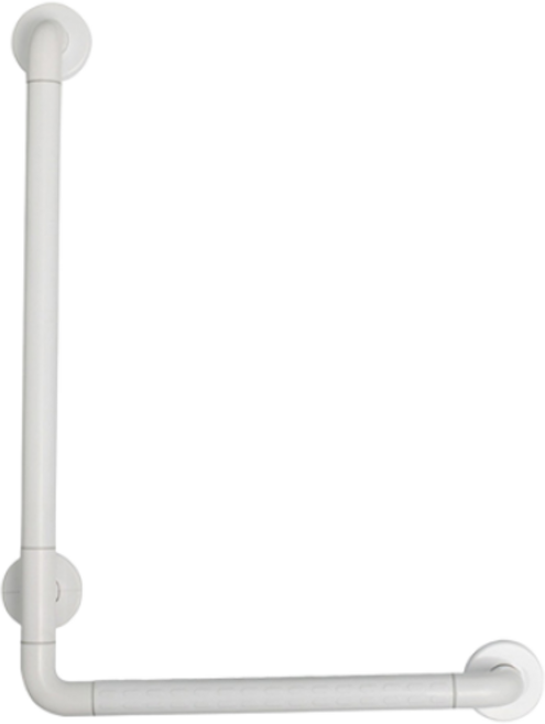 ABS 화이트 장애인 L형 손잡이(좌/우겸용), 1개