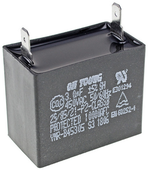 AC콘덴서 선풍기컨덴서 기동콘덴서 450VAC, 3.0uF YMR-B45305, 1개