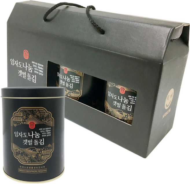 장수왕 임자도 나눔 갯벌김 1호세트 /고급 김 추석 명절 선물세트 답례품, 1세트