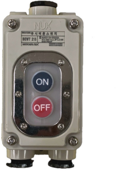 한영넉스 방우형 동력스위치 푸쉬버튼스위치 BEWT-215, 1개
