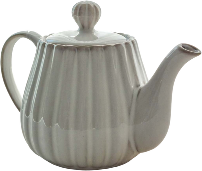 메이크유어홈 웨이브 도자기 주전자 세트 집들이선물, 화이트, 1개, 800ml