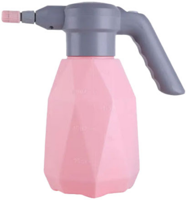 유니즈 2L 충전식 전동분무기 텃밭 화분 가꾸기 농약분무기 전동 자동 압축, 핑크, 1개