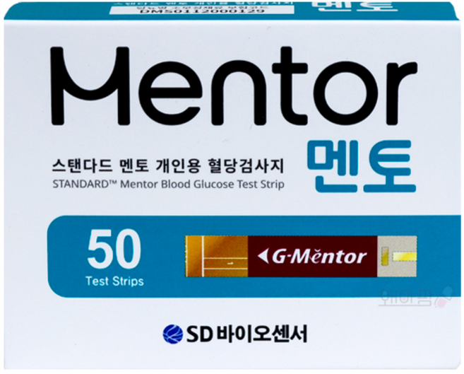 글루코멘토 혈당검사지 측정지 스트립 50매 1통 에스디바이오센서, 50매입, 1개