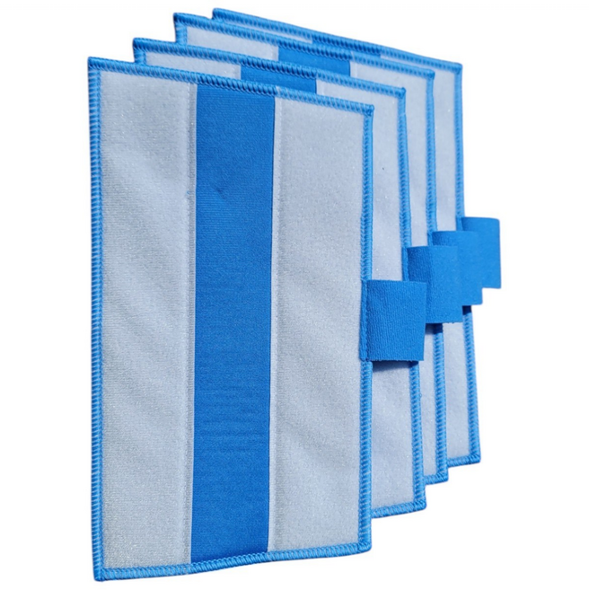 스무디아 스팀패드 4종 한경희용 최적화 리필패드 스팀걸레 스팀행주 블루 4장 국내생산, 4개, 마름모형+탈부착고리 패드