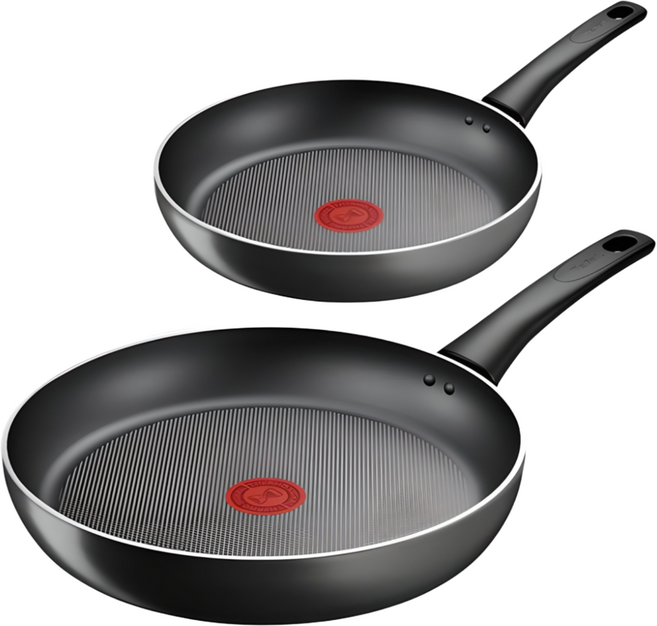 테팔 인덕션 티타늄 뉴 프로스타일 후라이팬 2종세트, 팬20cm+28cm, 1세트, 그레이