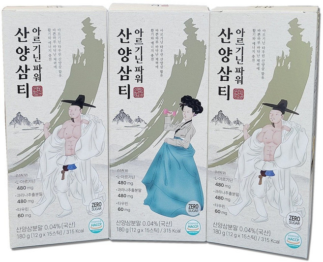 웰팩 아르기닌 파워 산양삼 티, 1개, 180g