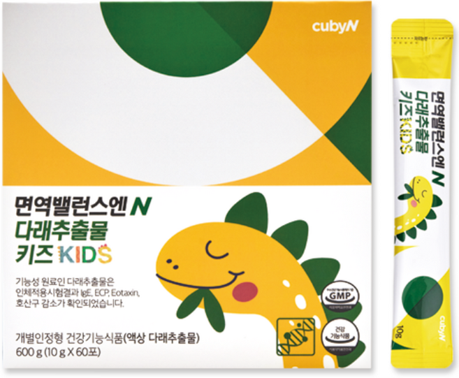 큐비앤 면역밸런스엔 다래추출물 키즈 60p, 600g, 1개