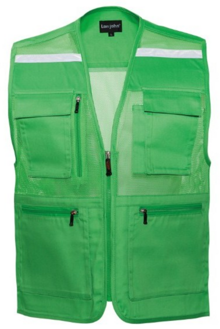 어벤툴즈 대영 2004A (메쉬형 조끼) 망사조끼 안전조끼 작업복 산업용작업복, 1개, 2004AFG(연두색)