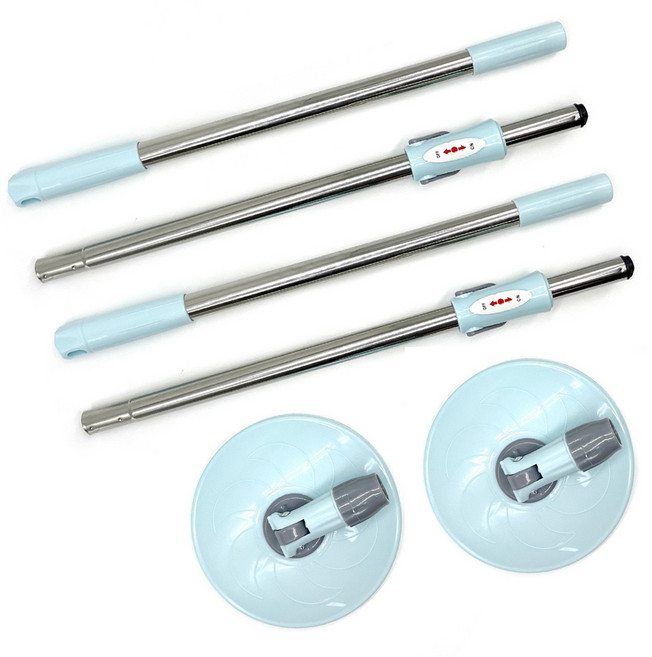 통돌이 봉세트 스청소기 16cm 2단봉 스핀클리너 일반형 회전봉 1+1, 2단봉(스카이블루) 1+1, 1세트