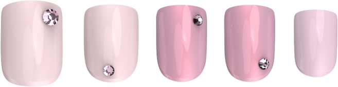 바바브 주얼리핑크 [스퀘어 네일팁], 1개