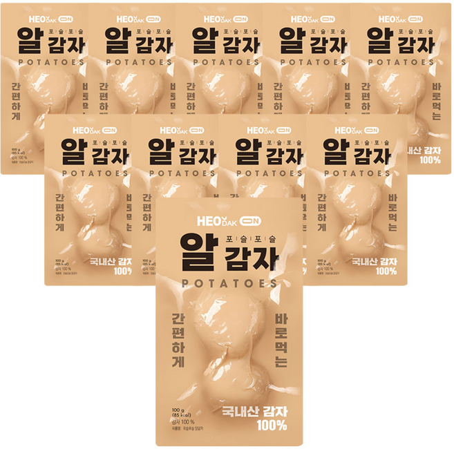 허닭ON 바로먹는 실온 포슬포슬 알감자, 10개, 100g