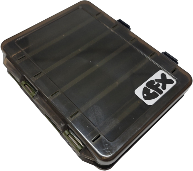 CFX 에기케이스 에기박스 양면 태클 루어 수납 케이스, 대형 카키, 1개