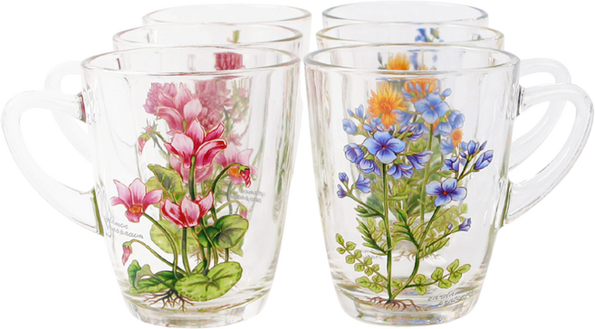 로얄베니스 야생화 케냐머그 6P