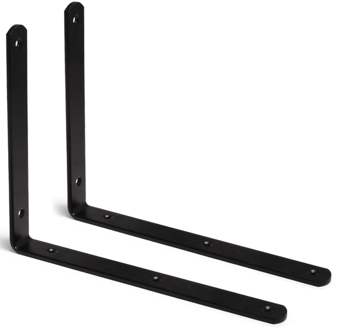 두일기업 심플튼튼 ㄱ자 선반대 블랙 특대250 2개