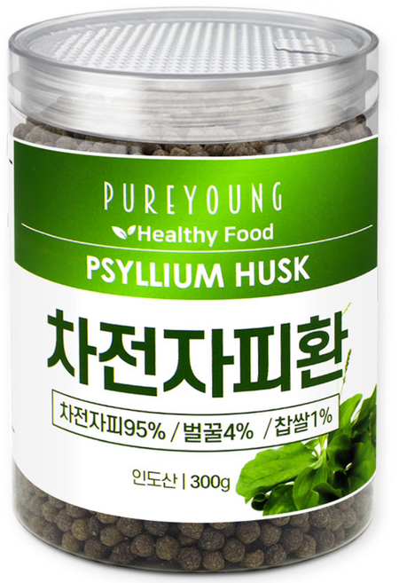 퓨어영 차전자피환 300g 식이섬유 질경이 환, 1개