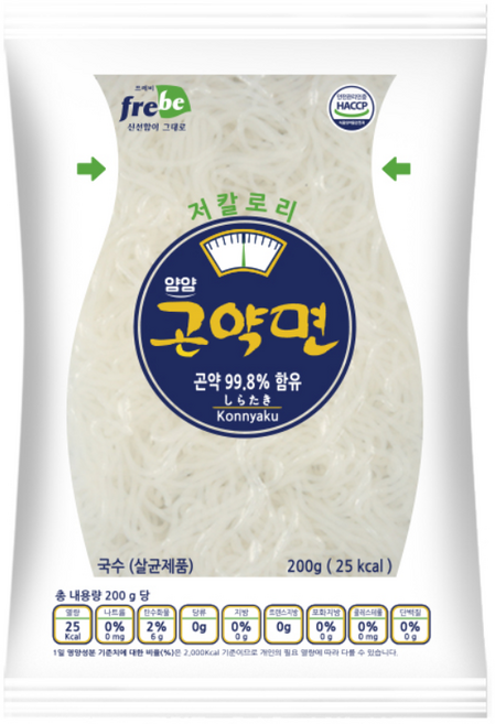 저칼로리 얌얌곤약면 200g, 10개