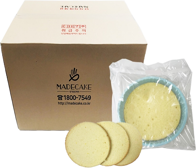메이드케이크 케이크시트 2호 바닐라 박스, 270g, 20개
