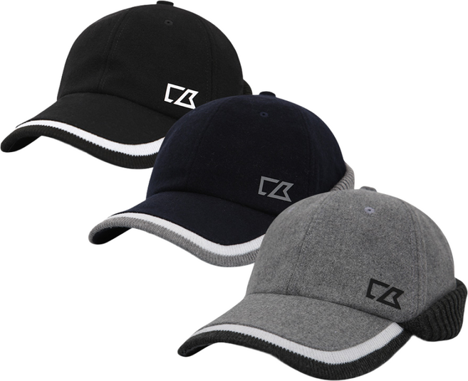 커터앤벅 남성 방한 배색 골프 모자 - CBM3WCP401, FREE, 그레이