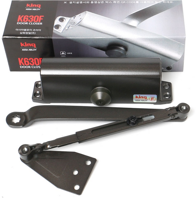 Ciel 삼화정밀 킹 King 630F 듀오 초코 도어클로저 도어체크 방화문 현관문 내화방지 자동문닫힘 부속개별포장, 1개