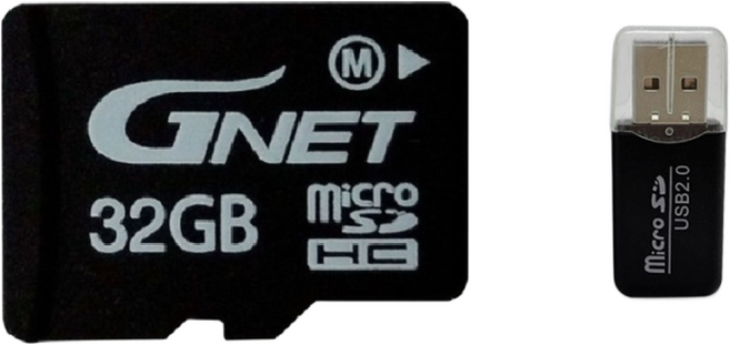 지넷 블랙박스 정품 SD메모리카드 16G 32G 64G 카드리더기 포함, 1개, 32GB