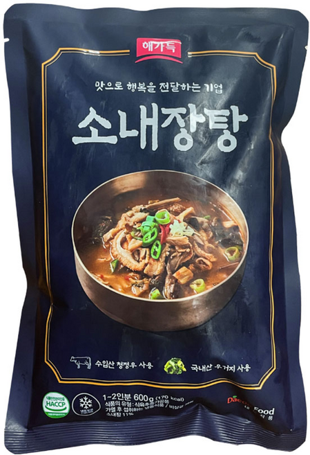 대도식품 냉동 소내장탕, 25개, 600g