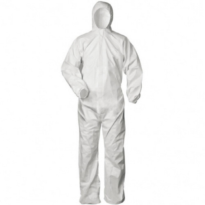 일회용 여름 겨울 방진복 보호복 방호복 방역복 정비복 작업용 작업복 흰색 30개, L