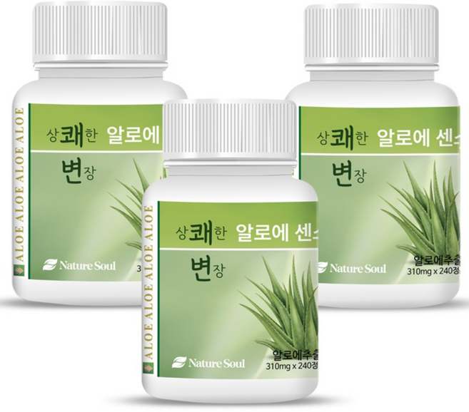 상쾌한변장 알로에센스99 240정, 3개, 74.4g
