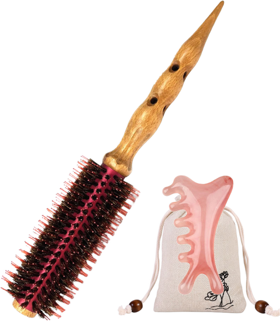 차미오 전문가용 깡윙클 롤 브러쉬 4호, 혼합 색상, 1개