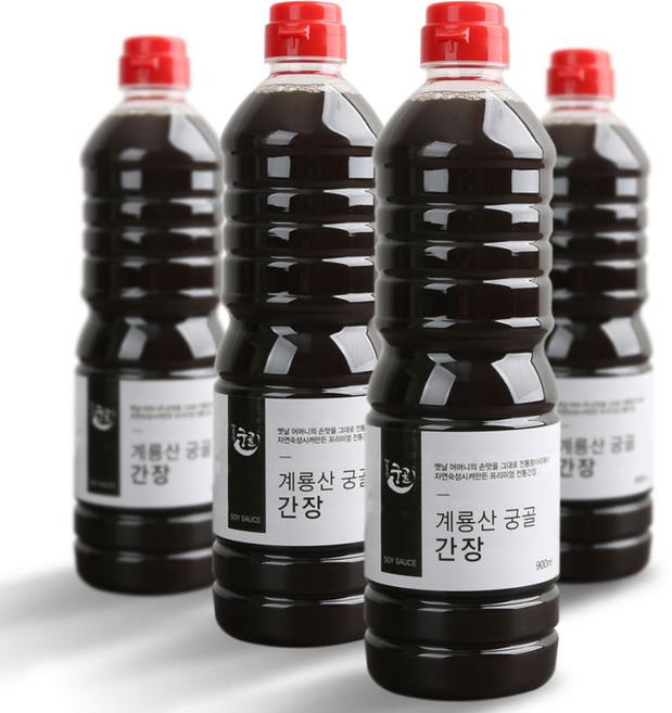 계룡산 궁골 전통간장 900ml_국산콩100% 전통식품품질인증, 간장900ml, 1개, 900ml