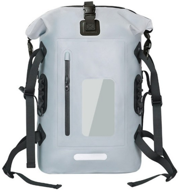 스토리원 스포츠 드라이백 방수가방 백팩 대용량 물놀이 수영 U-SSBG022, 그레이