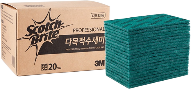 3M 다목적 96 수세미, 40개, 1개