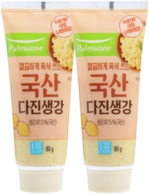풀무원 다진생강 80g (튜브형), 2개
