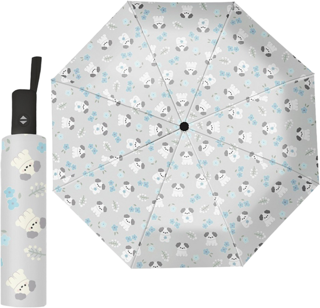 엘리다움 데일리 애니멀 원터치 UV차단 자동 3단 양우산 강아지 고양이 사계절 우산 양산 햇빛 자외선 눈 비