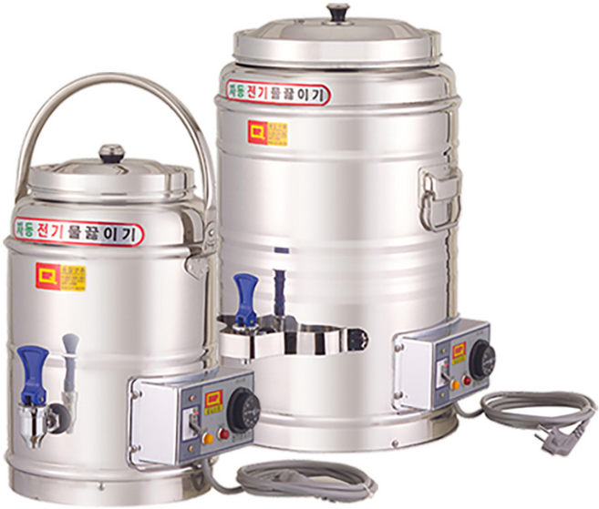 리빙플랜 전기물통 전기물끓이기 스텐보온보냉물통 업소용 6-80호, 전기물통 16호