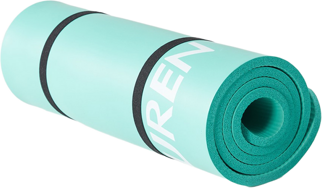 유렌 NBR 요가매트 12mm 푹신한 운동매트 190x61cm 홈트매트, 아이스 블루, 1개