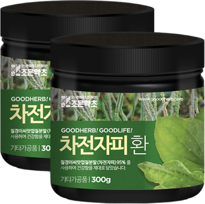 굿허브 프리미엄 차전자피환, 300g, 2개