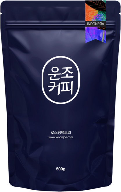 인도네시아 아체 만델링 G1 500g, 홀빈(분쇄안함), 1개