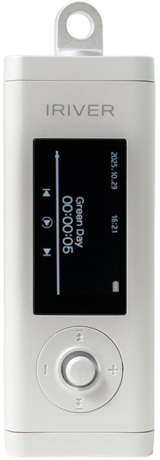 아이리버 iFP-10 레트로 MP3플레이어 64GB 블루투스 IN/OUT 컬러LCD FM라디오 음성녹음 휴대용 MP3 FLAC, 화이트, LA252