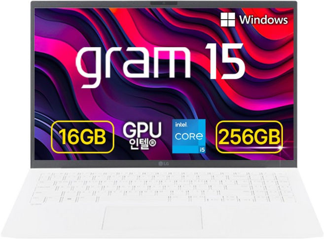 LG전자 2023 그램15, 스노우 화이트, 256GB, 16GB, WIN11 Home, 15ZD90RU-GX56K