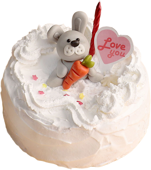 쌀이랑놀자 토끼 케이크 쌀빵 떡 만들기 세트 DIY키트 - 토끼케이크 미니, 노랑토끼, 1개