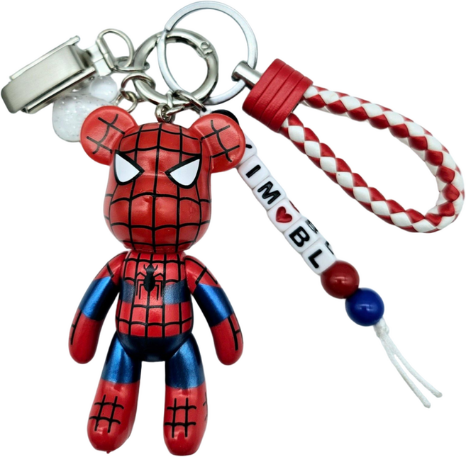 포포베 이니셜 키퍼 홀더 퍼터키퍼 키링, 1개, 스파이더맨