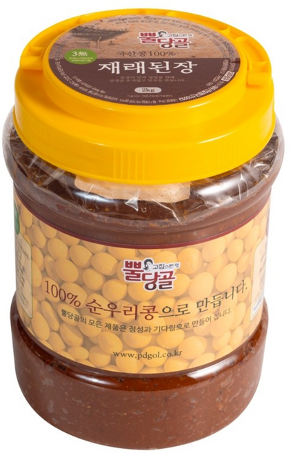고집스런 맛 뿔당골 국산콩 재래 된장, 2kg, 1개