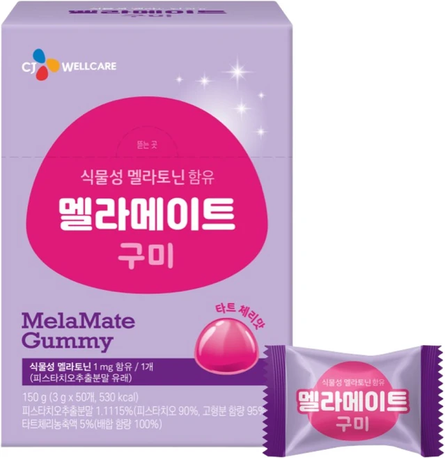 CJ웰케어 닥터뉴트리 식물성 멜라토닌 함유 멜라메이트 150g, 1개, 50정 - 쿠팡