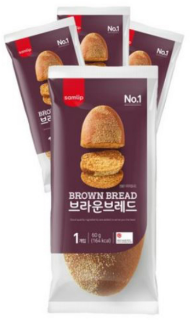 부시맨 브라운 브레드 아웃백빵 후식용 에피타이저 통밀, 60g, 20개