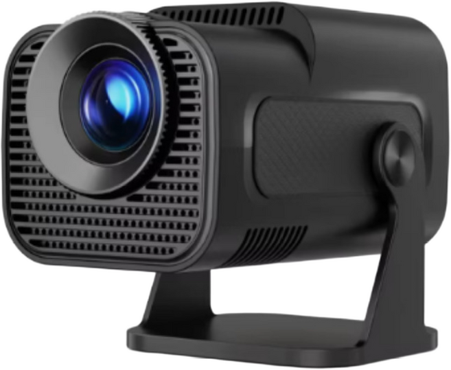 HY320 MINI 휴대용 미니 빔프로젝트 Salange 안드로이드 11 200ANSI 4K 네이티브 720P 듀얼 와이파이 6 야외 프로젝터 업그레이드 HY300, HY320 MINI EU 플러그