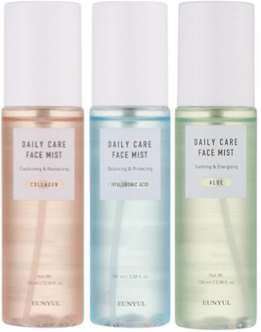 은율 데일리 케어 수분탄력 콜라겐 히알루론산 알로에 미스트 3종, 100ml, 1개