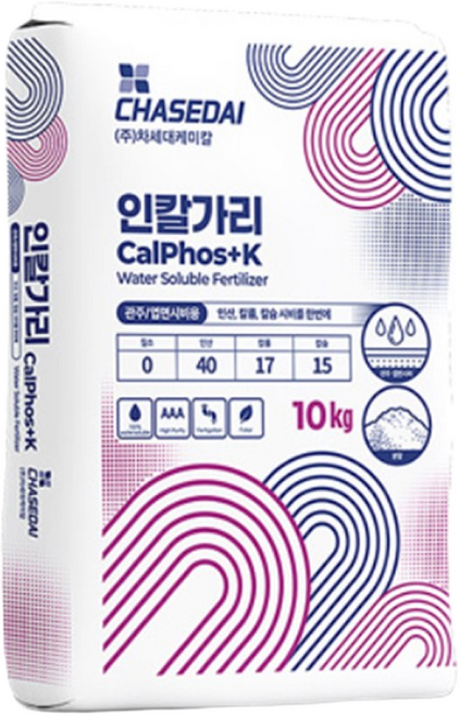 인칼가리 10kg [비커 장갑] 인산 칼륨 칼슘 당도 착색 비대 관주 엽면시비 웃자람억제 인산가리 인산칼슘 순억제, 1개