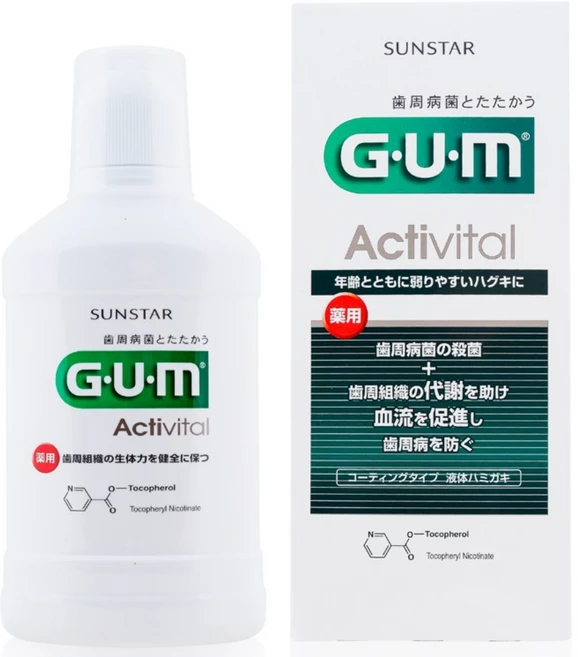 GUM 지유엠액티비탈덴탈컨디셔너에이엔 임플란트 관리 후 치과 치주질환 무알콜 저자극 가글(450ml), 6개, 450ml - 쿠팡